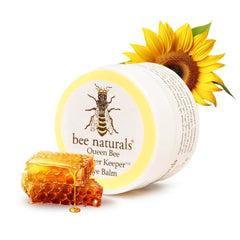 Bee Naturals Queen Bee Best Eye Balm bottle, smooth cream ideal for smoothing fine lines around the eyes.