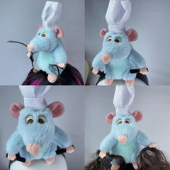 Beeadore bandeau rat peluche vu de dos, idée cadeau amusante pour adultes et enfants.