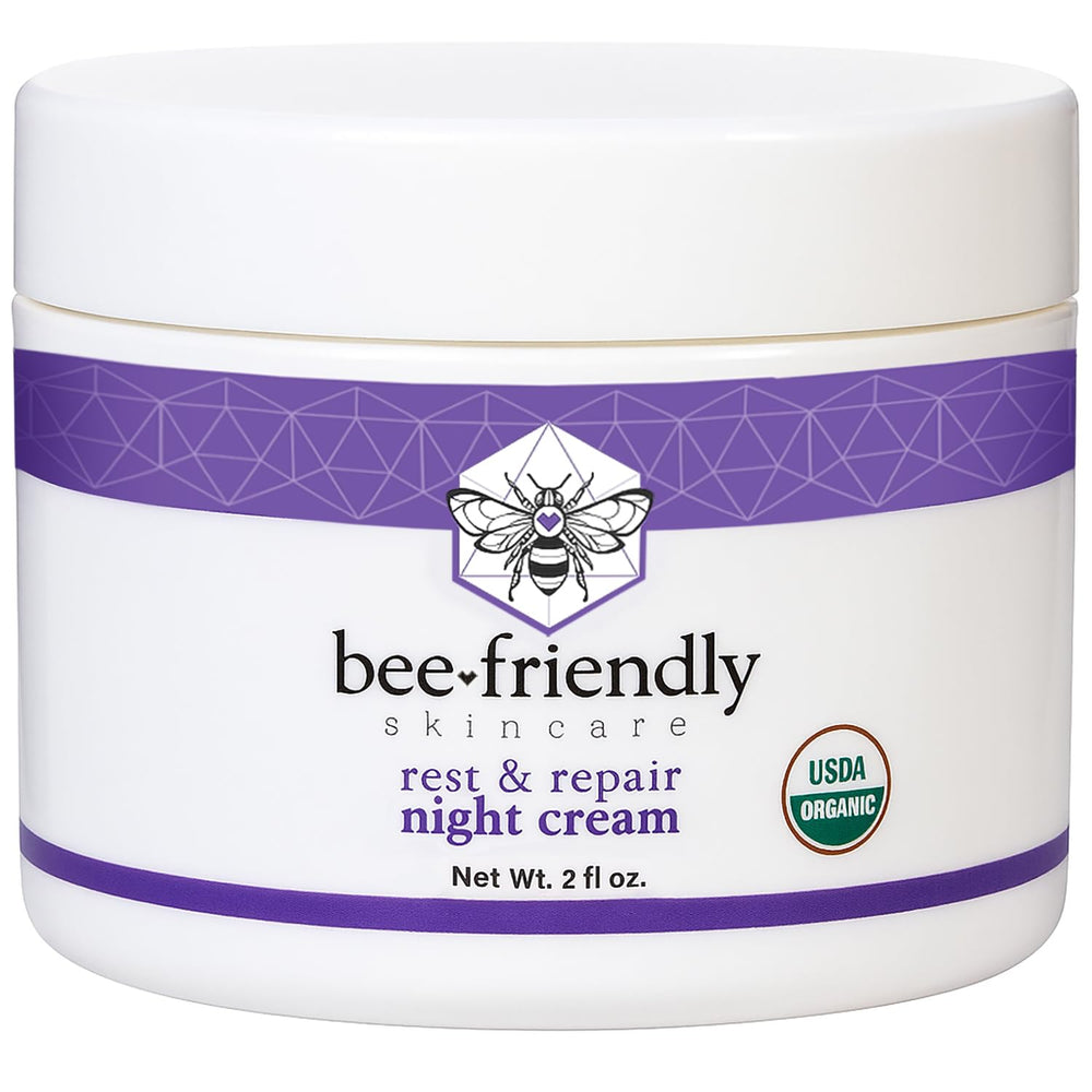 BeeFriendly Crème Nuit Visage Epaisse – hydratation nocturne riche pour le teint.