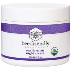 BeeFriendly Crème Nuit Visage Epaisse – hydratation nocturne riche pour le teint.