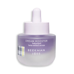 Beekman 1802 Dream Booster Bakuchiol Sérum – bouteille élégante pour peau sensible.