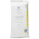 Beekman 1802 face & body wipes fragrance-free pack for sensitive skin cleansing