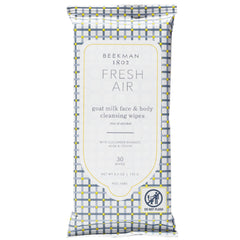 Beekman 1802 lingettes visage et corps air frais pour nettoyage sans eau