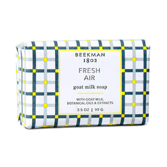 Beekman 1802 savon corps au lait de chèvre, parfum Air Frais et hydratation légère pour la peau sensible.