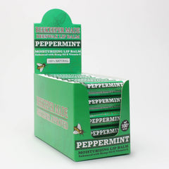 Beessential baume lèvres menthe-poivrée 40-count, hydratation durable.