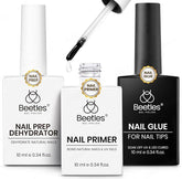 Beetles - bouteille de colle gel 9-en-1 pour ongles, fixation durable.