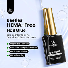 Beetles Colle Gel Ongles, adhésion forte jusqu’à 21 jours pour extensions.