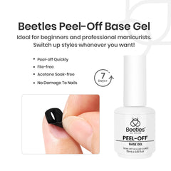 Beetles Base Peel-Off : application facile sur ongle nu.