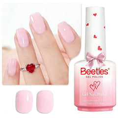 Beetles Barely Pink vernis-bouteille, teinte rose clair idéale pour un look printanier