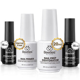 Beetles Base Gel 15ml: adhérence renforcée et surface prête pour la couleur.