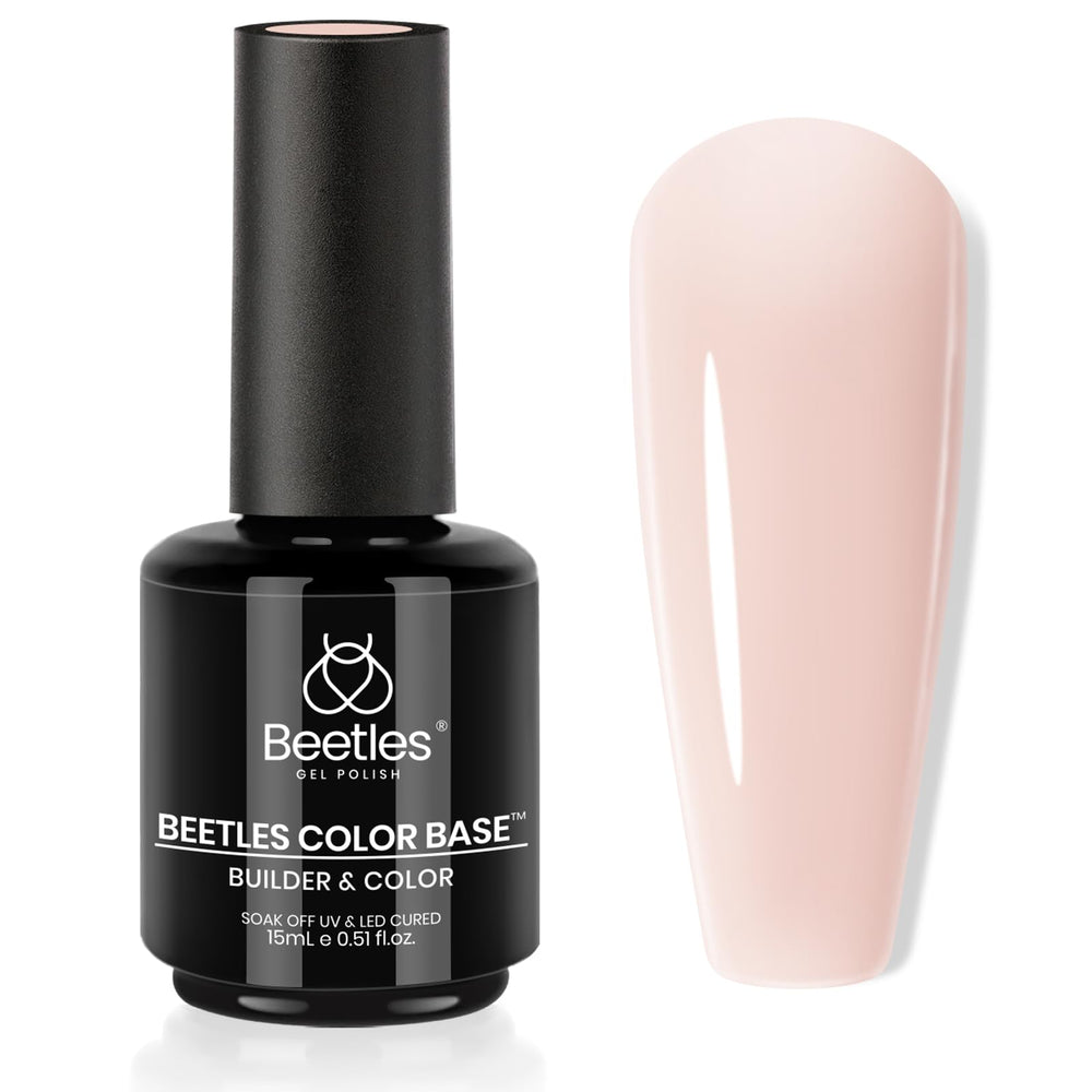 Beetles Base Gel: bouteille 15ml, lissage rapide pour surfaces nettes.