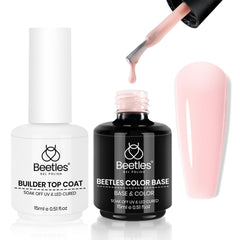 Beetles Base Gel : bouteille présentant une base renforçante pour ongles.