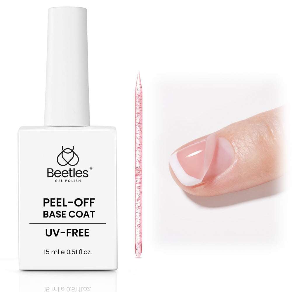 Beetles base gel décollable: bouteille 15 ml prête à tester des couleurs sans lampe.
