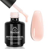 Beetles Builder Gel nude en bouteille prête à l’emploi pour extensions d’ongles.