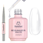 Beetles Builder Gel HEMA-Free – apex-construction pour ongles solides.