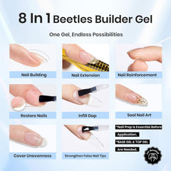 Beetles Builder Gel pour application des ongles, modelage fluide.