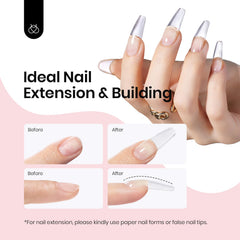 Beetles Builder Gel Rose Nude: construction d’apex et renforcement.