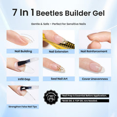 Beetles Builder Gel Set: texture lisse pour un lissage uniforme