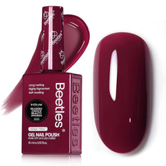 Beetles Burgundy Red Gel Polish flacon – couleur riche et durable pour manucure élégante.
