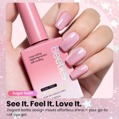 Beetles cadeau beauté rose œil-de-chat vernis, idée cadeau idéale.