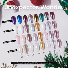 Beetles Chrome Nail Powder bleu perle — reflet chameleon sur ongles