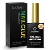 Colle Gel Beetles, bouteille 15ml, adaptée aux ongles sensibles et longue tenue