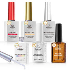 Beetles Gel Polish Déshydratant-Protéine sur bouteille, prépare la surface pour une adhérence optimale.