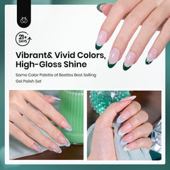 Beetles Dip Powder fini brillant, look salon à la maison