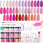 Beetles Dip Powder Kit: 20 couleurs nude et vibrantes pour varier les looks durablement.