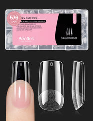 Beetles embouts ongles acryliques carre medium 576pcs – application rapide et précise