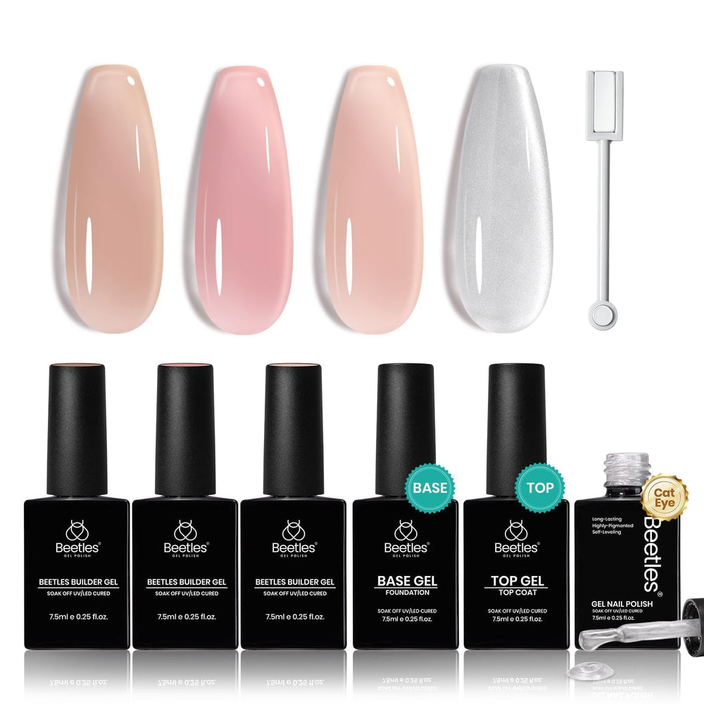 Beetles Gel Polish: ensemble gel constructeur pour des extensions durables.