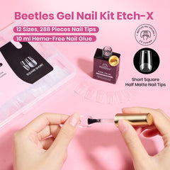 Beetles Etch-X colle gel 10 ml sans HEMA, adhérence fiable.