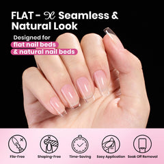 Beetles extensions ongles demi-mate pré-etch, application rapide et propre.