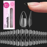 Beetles extensions ongles gel Flat-X amande moyen, pose rapide et uniforme.