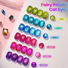 Beetles Fairy Prism Cat Eye Magnétique : effet chat-eye unique avec aimant inclus.
