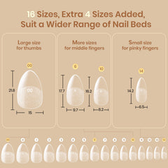 Beetles Flat-X avec 16 tailles pré-numérotées pour un ajustement précis.
