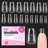 Beetles Flat-X: ongles coffins court, tenue durable et ajustement précis.
