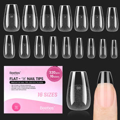 Beetles Flat-X: ongles coffins court, tenue durable et ajustement précis.