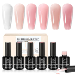 Beetles Gel Base Builder nu pour des ongles naturels et durables.