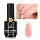 Beetles Gel Builder Rose Nude, bouteille translucide pour une surface naturelle et élégante