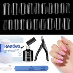 Beetles Gel Nail Kit avec lampe UV-LED intégrée pour durcissement rapide des gels