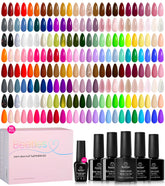 Ensemble Beetles Chroma Dreams avec 100 teintes, idéal pour varié les looks d’ongles.