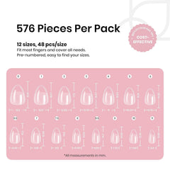Beetles Gel Nail Tips bord fin pré-taillage pour une pose précise