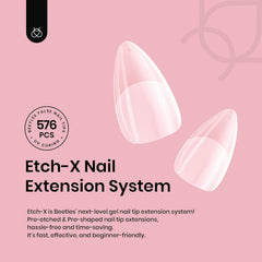 Beetles Gel Nail Tips bord fin demi-mat pour maniabilité rapide