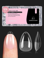 Beetles Gel Nail Tips amandes extra-courts pour rendu naturel