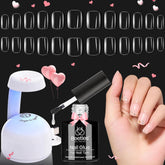 Beetles Gel Nail Tips Kit carré 500 pièces, prêt à l’emploi pour une manucure maison.