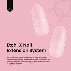 Beetles Gel Nail Tips short oval pre-shaped tips speed up salon-style manicures.