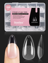 Ongles Beetles Gel Tips Almond Etch X – texture demi-mate interne pour adhérence naturelle.