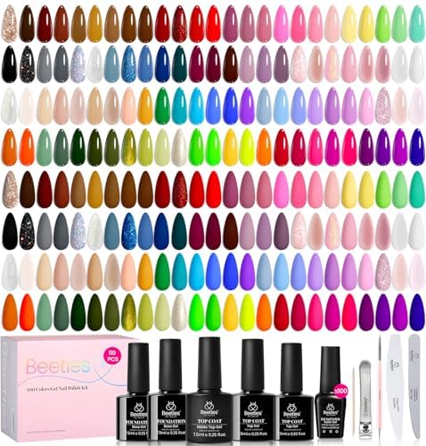 Beetles Gel Polish ensemble couleurs visuel: palette riche pour créer des ongles variés