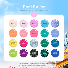 Palette Beetles Gel Polish avec 20 nuances tendance pour toutes les occasions